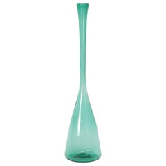 Large Vetro Verde d’Empoli Vase, 1950s