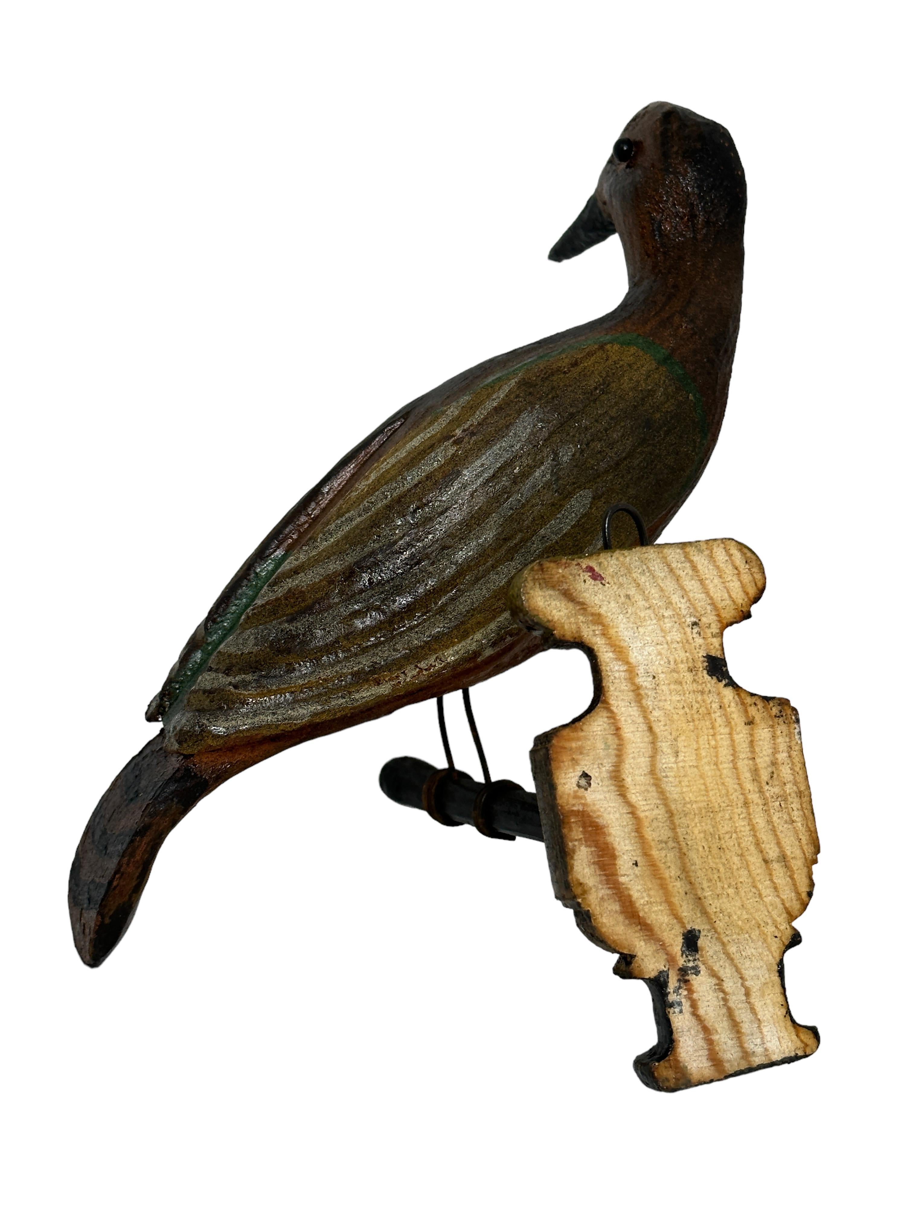 Large Vichtauer Hand Carved Wood Bird, Black Forest Folk Art, Austria, 1910s In Good Condition In Nuernberg, DE