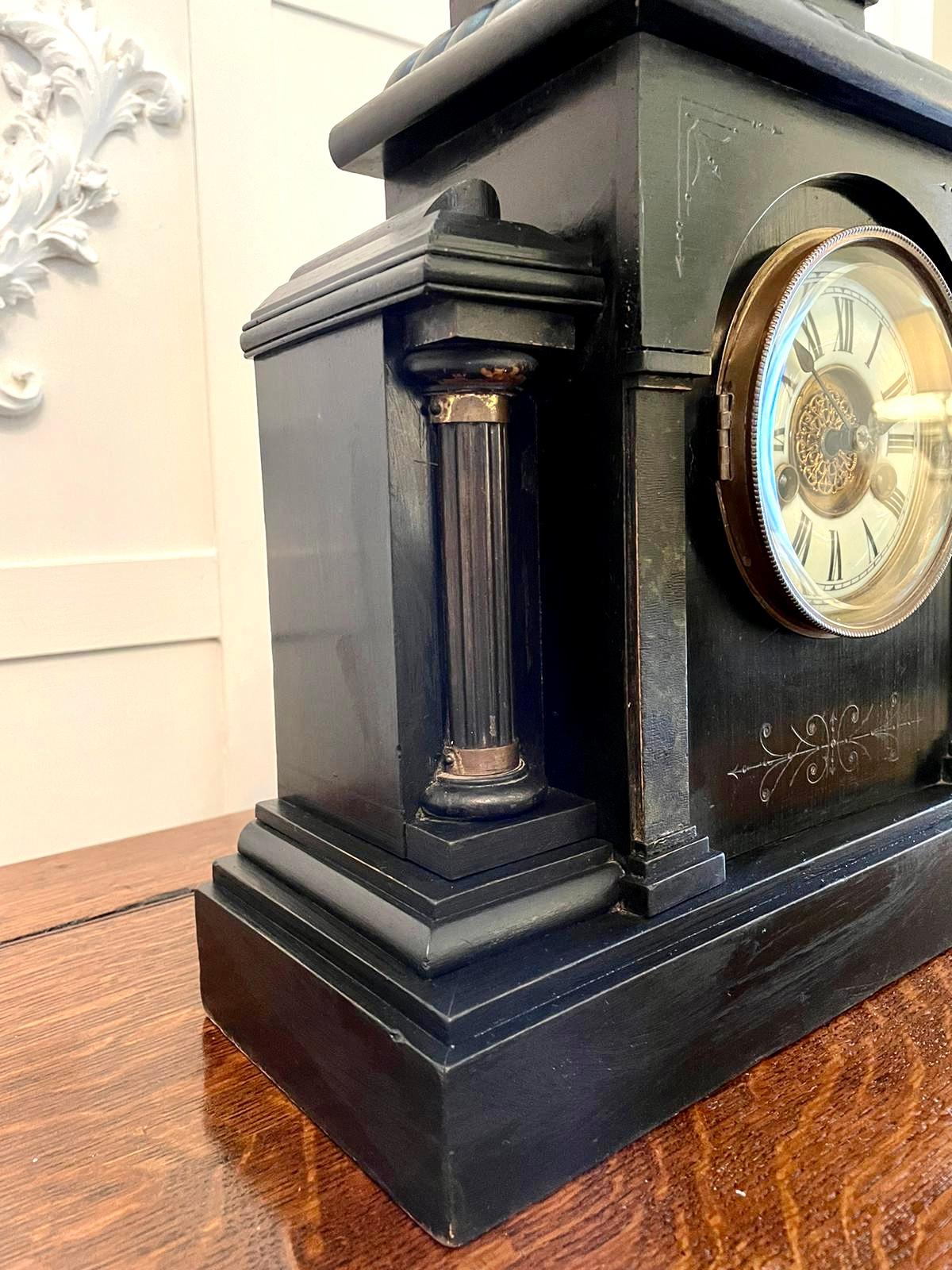 antique marble mantel clock