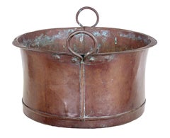 Large Victorian 19th Century Copper Vessel Bin