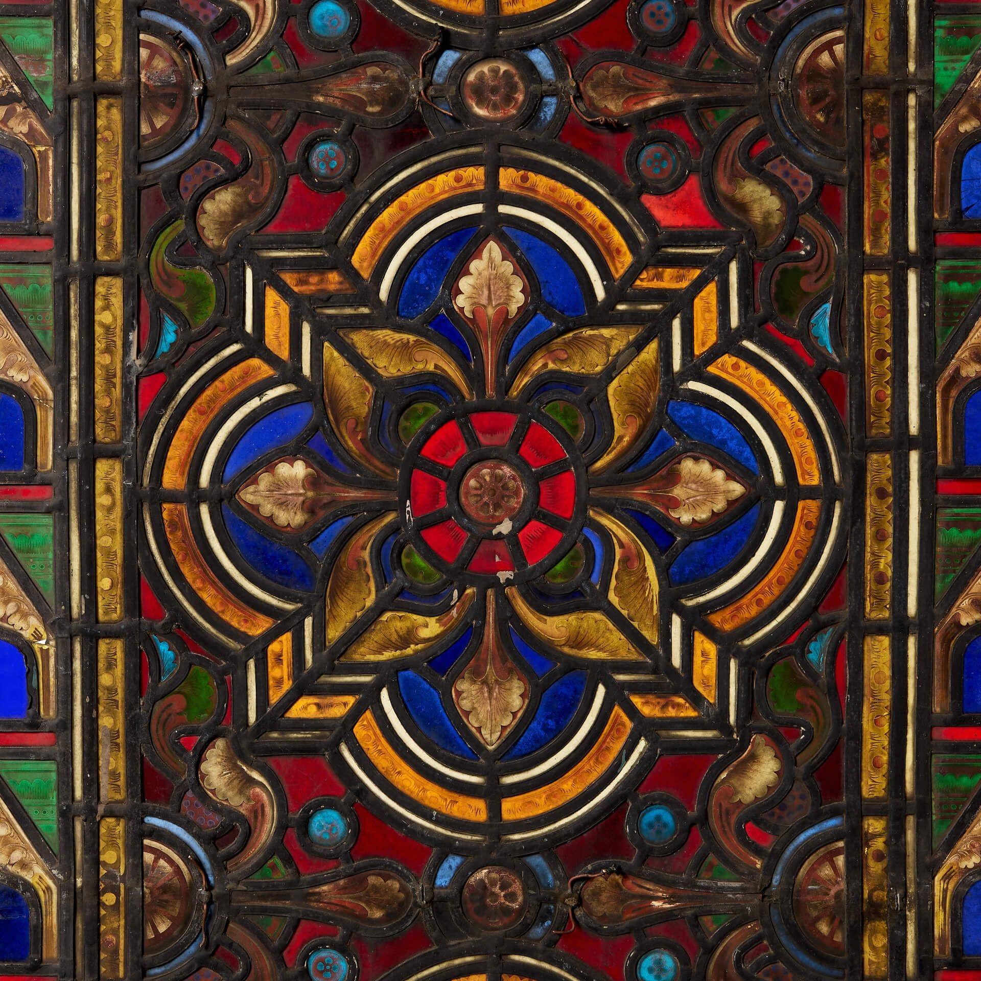 medieval stained glass window film