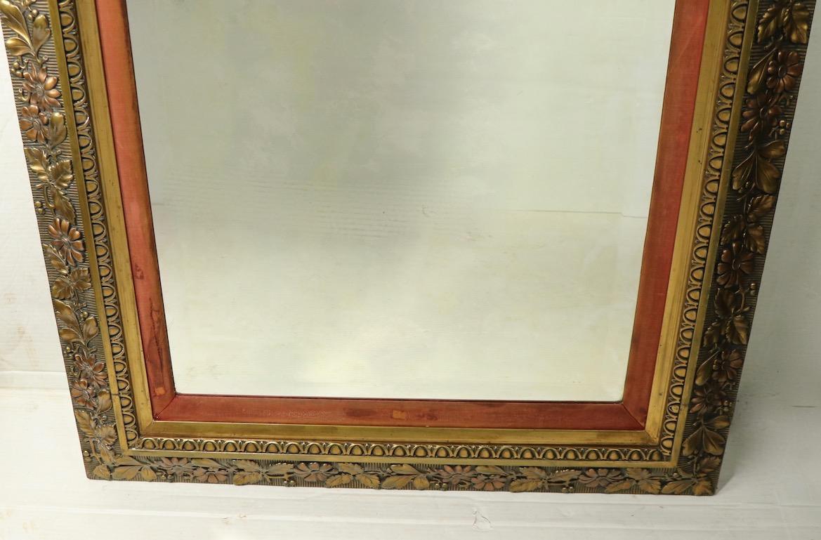 Large Victorian Aesthetic Movement Gilt Framed Pier Mirror 5