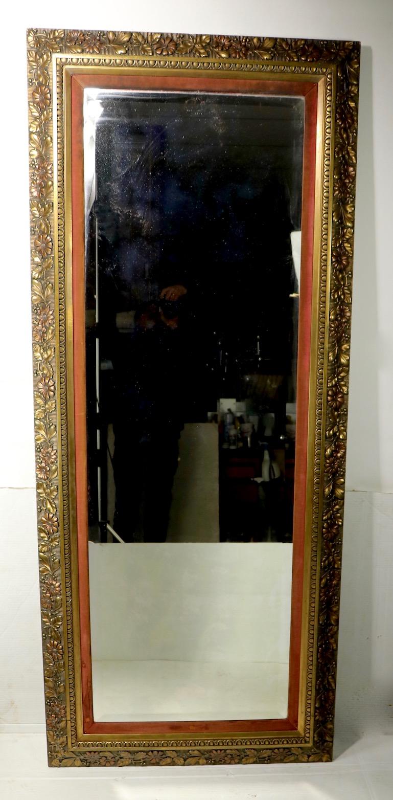 American Large Victorian Aesthetic Movement Gilt Framed Pier Mirror