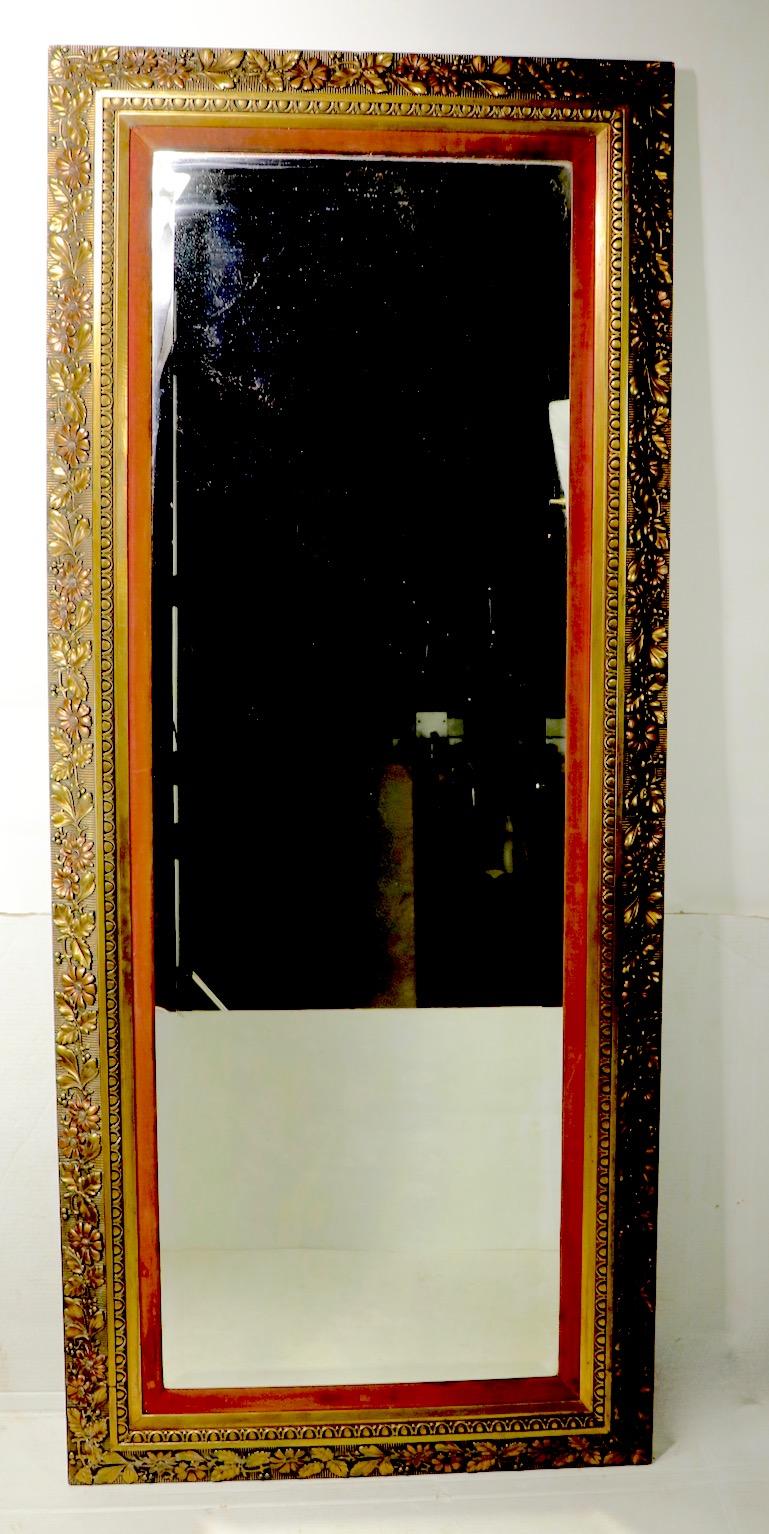 Large Victorian Aesthetic Movement Gilt Framed Pier Mirror In Good Condition In New York, NY