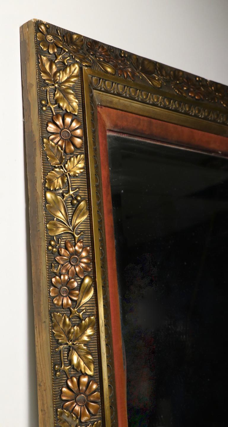 Large Victorian Aesthetic Movement Gilt Framed Pier Mirror 1
