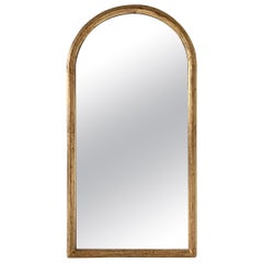 Large Victorian Arch Gilt Mirror