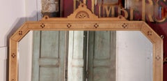 Large Victorian Arts & Crafts over Mantle Mirror