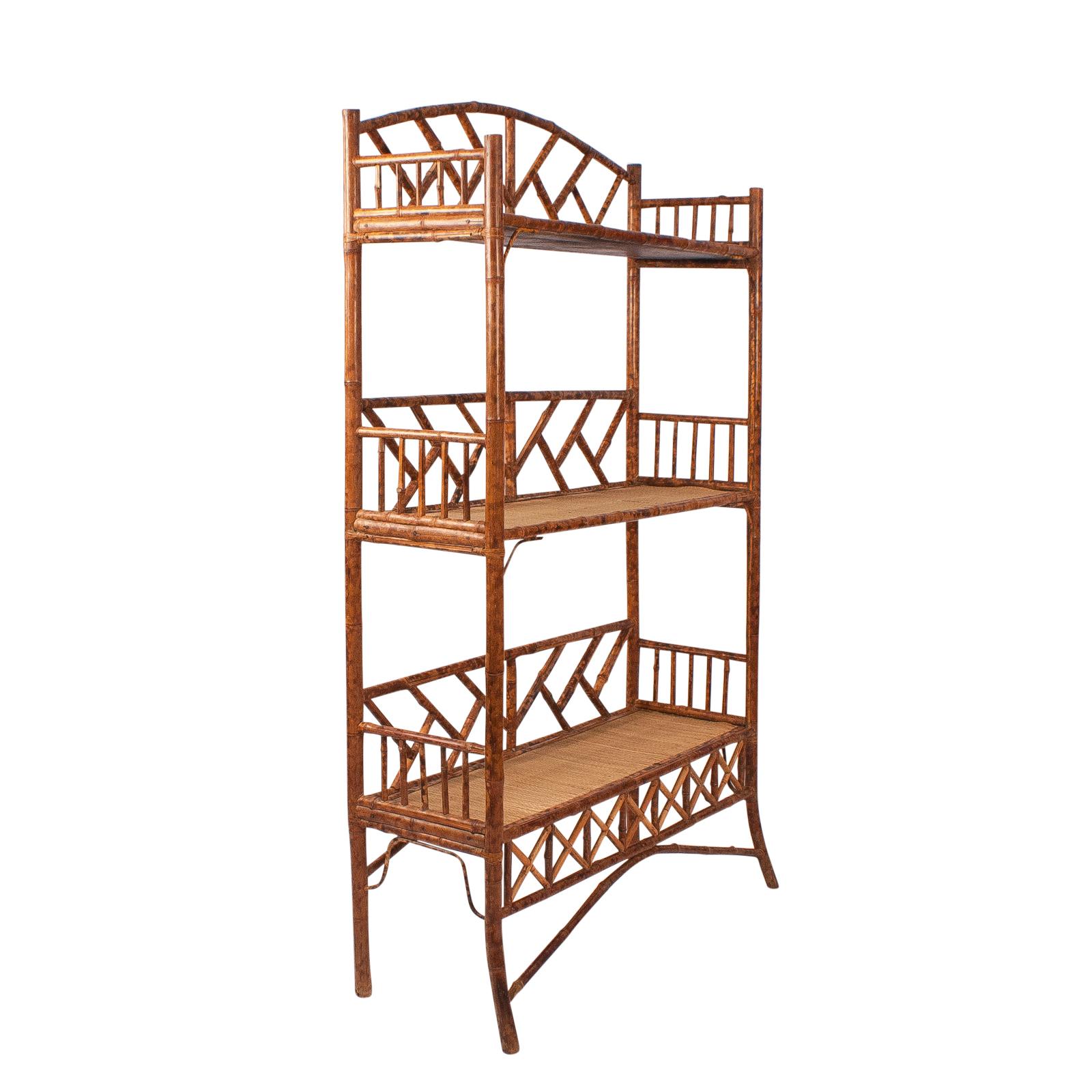 Large Victorian Bamboo Bookshelf, England, circa 1880 In Good Condition In San Francisco, CA