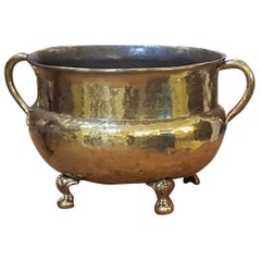 Large Victorian Brass Log Bucket