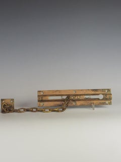 Large Victorian Brass Night Chain, 19th Century, Antique Decor, 1860