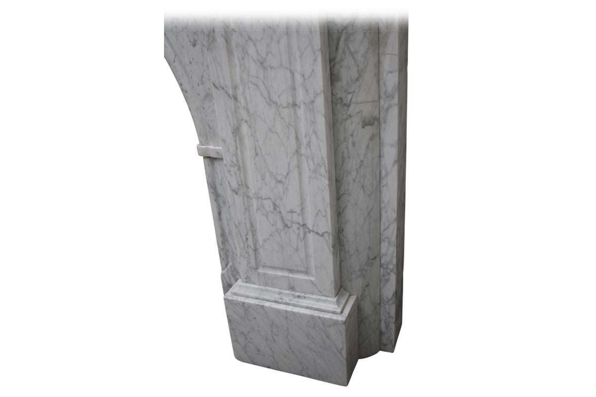 Large Victorian Carrara Marble Fireplace Surround 4