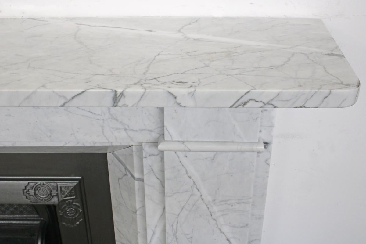 Large Victorian Carrara Marble Fireplace Surround 3