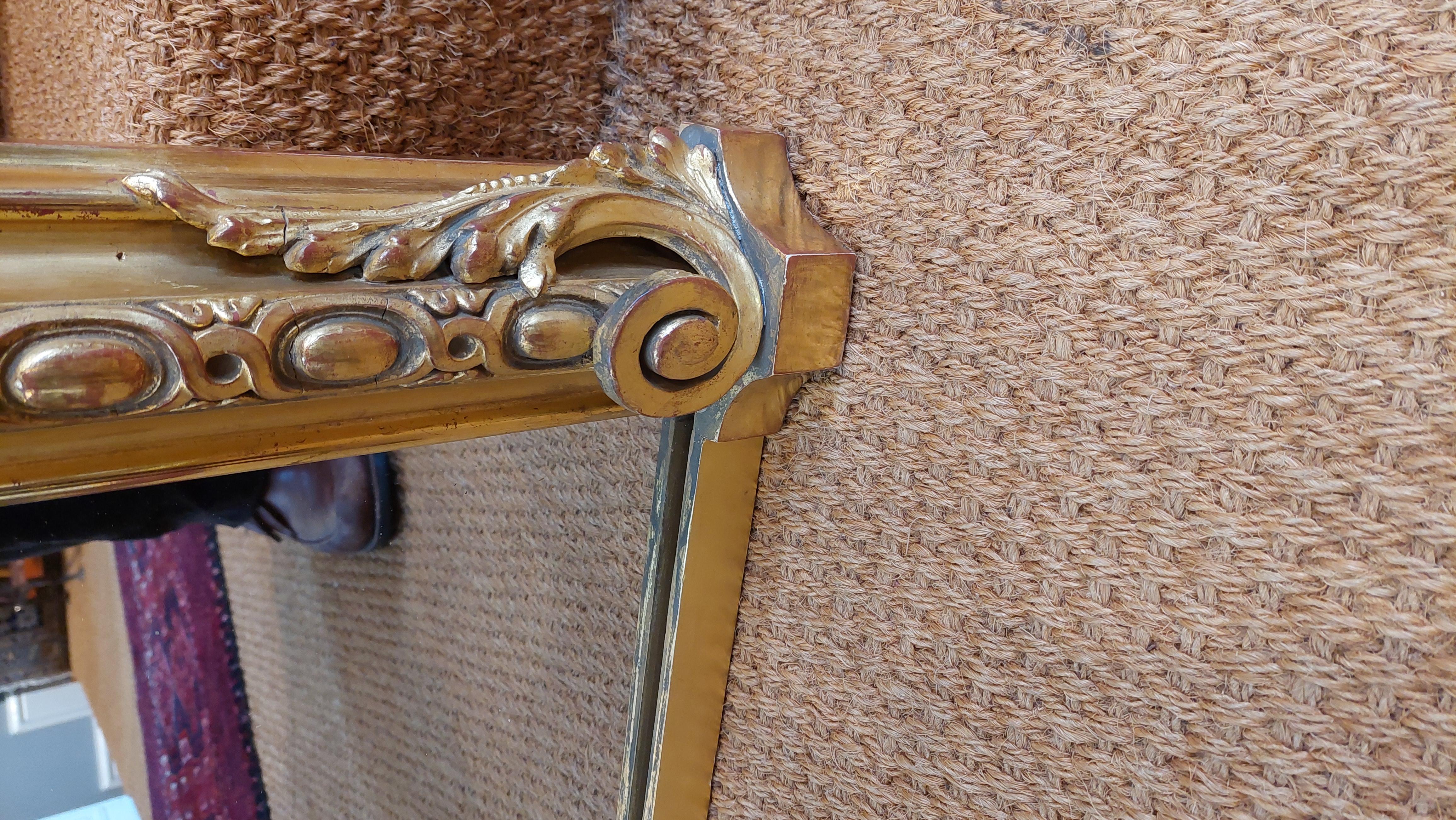 Große viktorianische geschnitzt vergoldet Wood gerahmt Spiegel (19. Jahrhundert) im Angebot