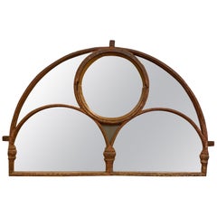 Antique Large Victorian Cast Iron Arched Window Mirror from The Old Brighton Aquarium