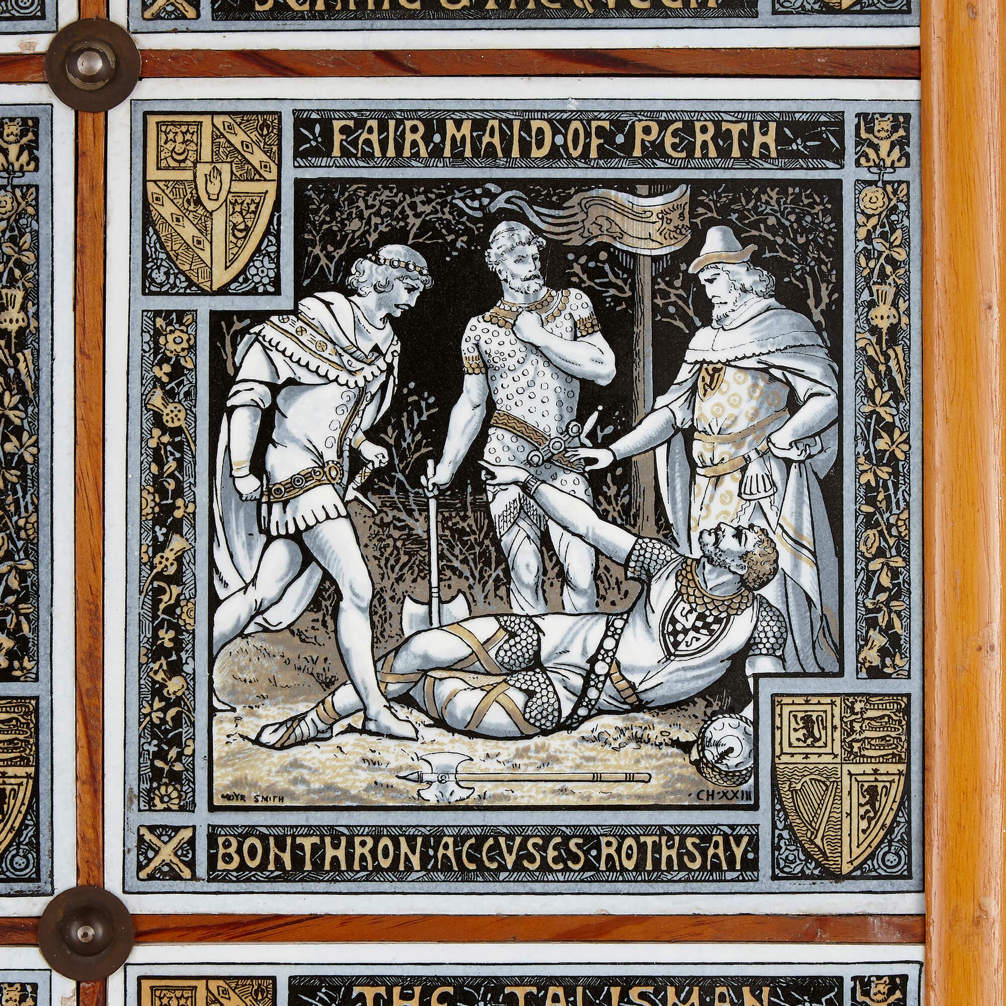 High Victorian Large Victorian Ceramic Tile Panel by John Moyr Smith for Mintons For Sale