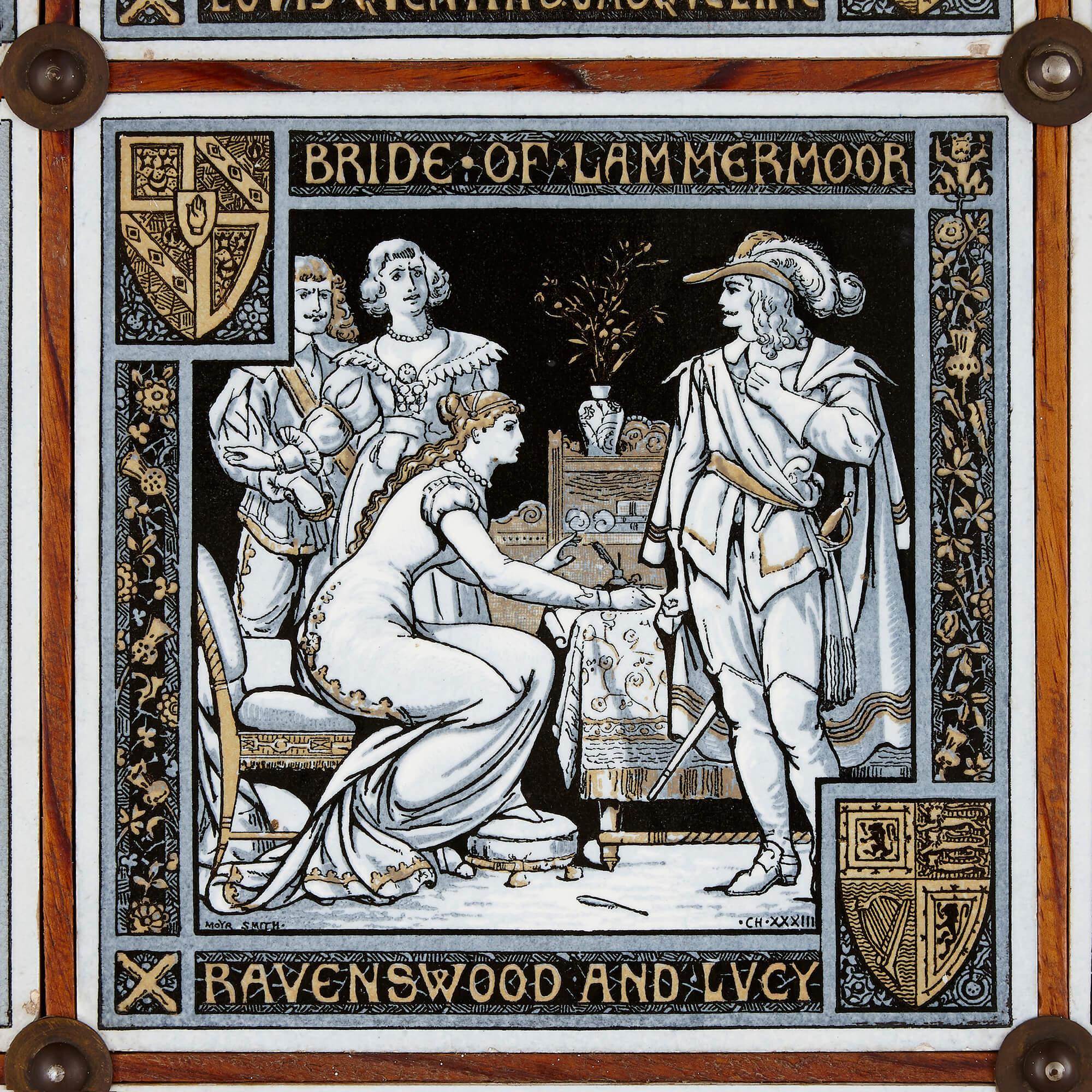 Large Victorian Ceramic Tile Panel by John Moyr Smith for Mintons In Excellent Condition For Sale In London, GB