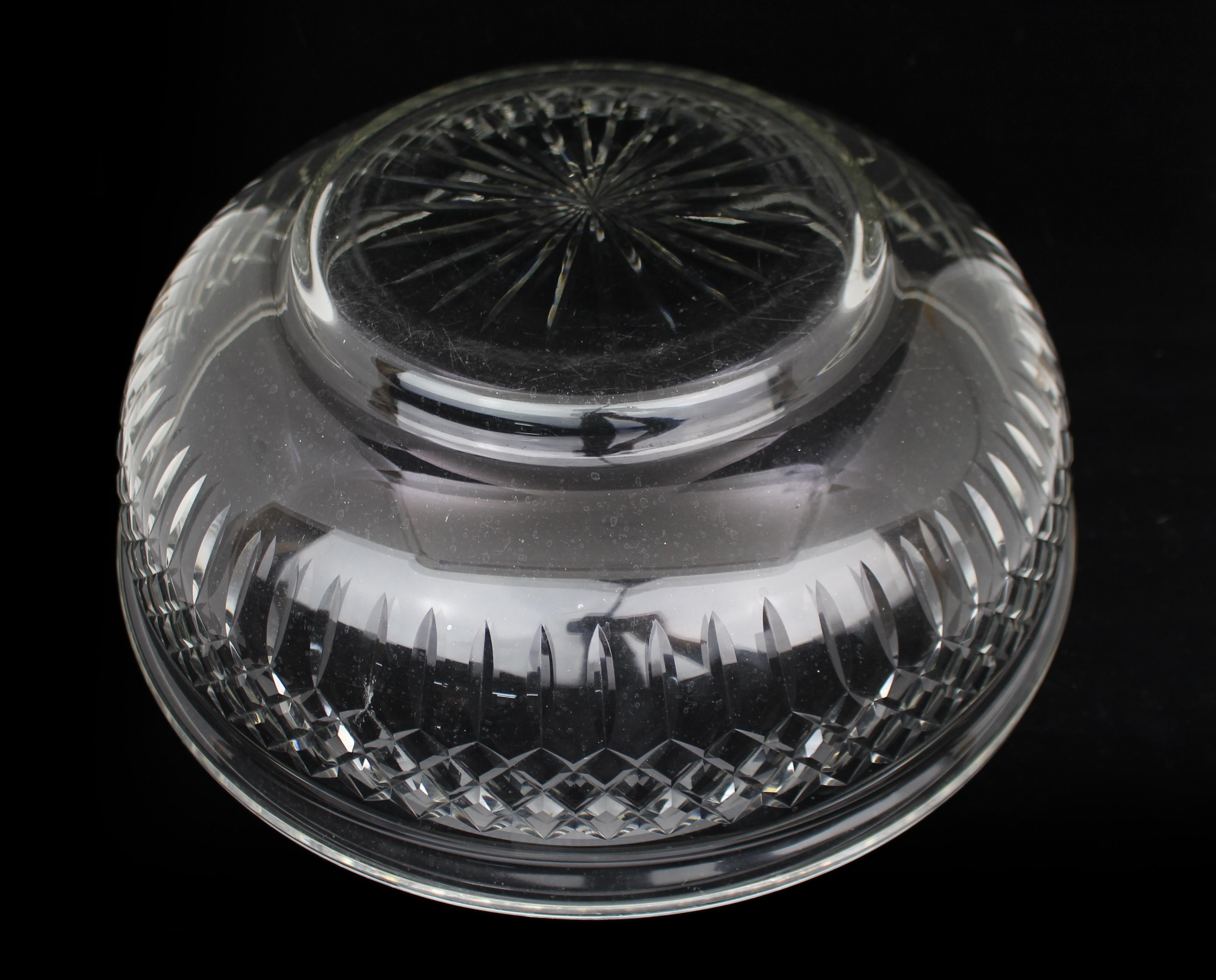 Large Victorian Cut Crystal Jug & Bowl Set For Sale 2