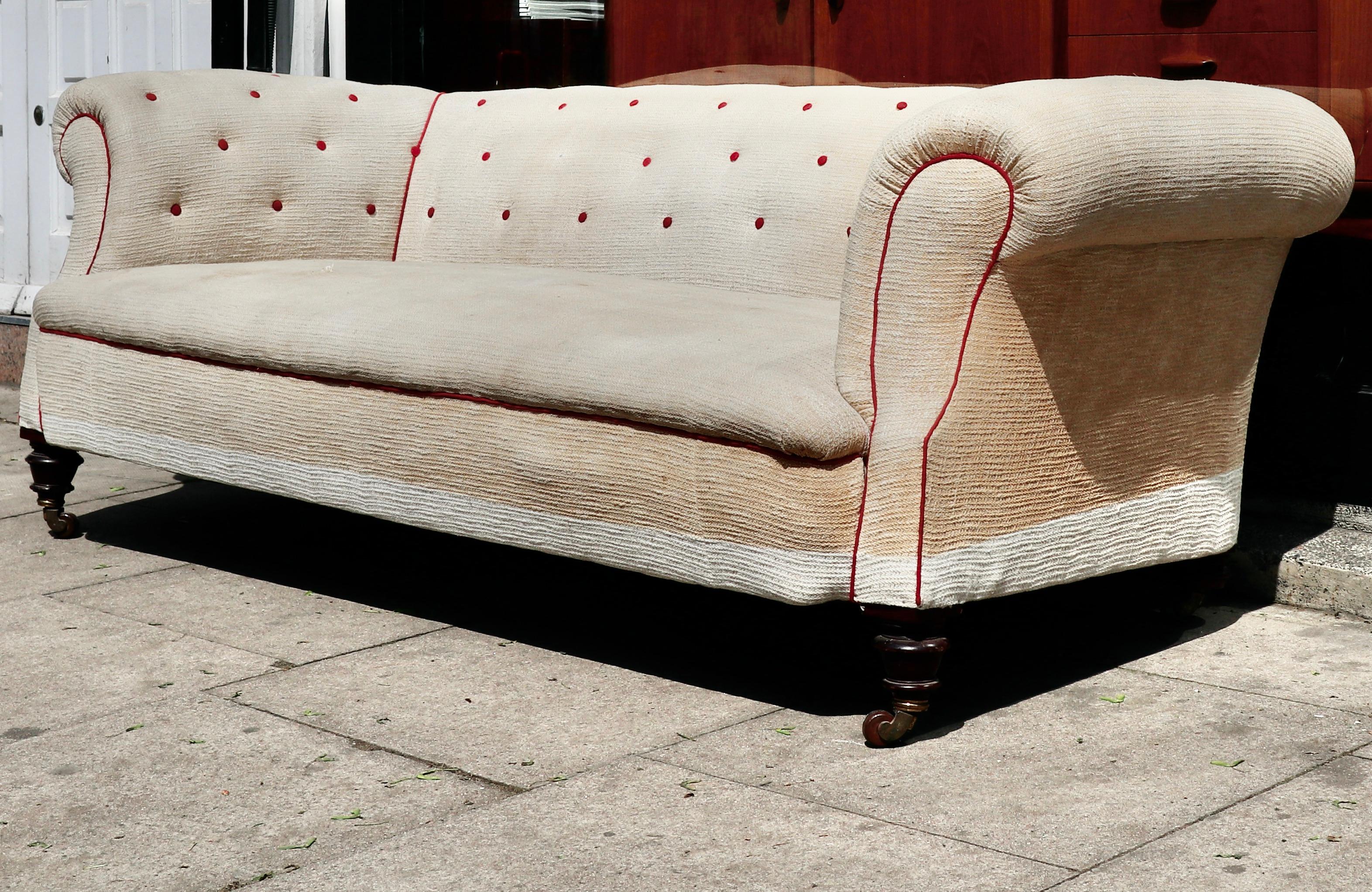 victorian drop arm sofa