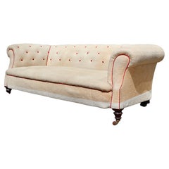LARGE VICTORIAN ENGLISH CHESTERFIELD SOFA c1890