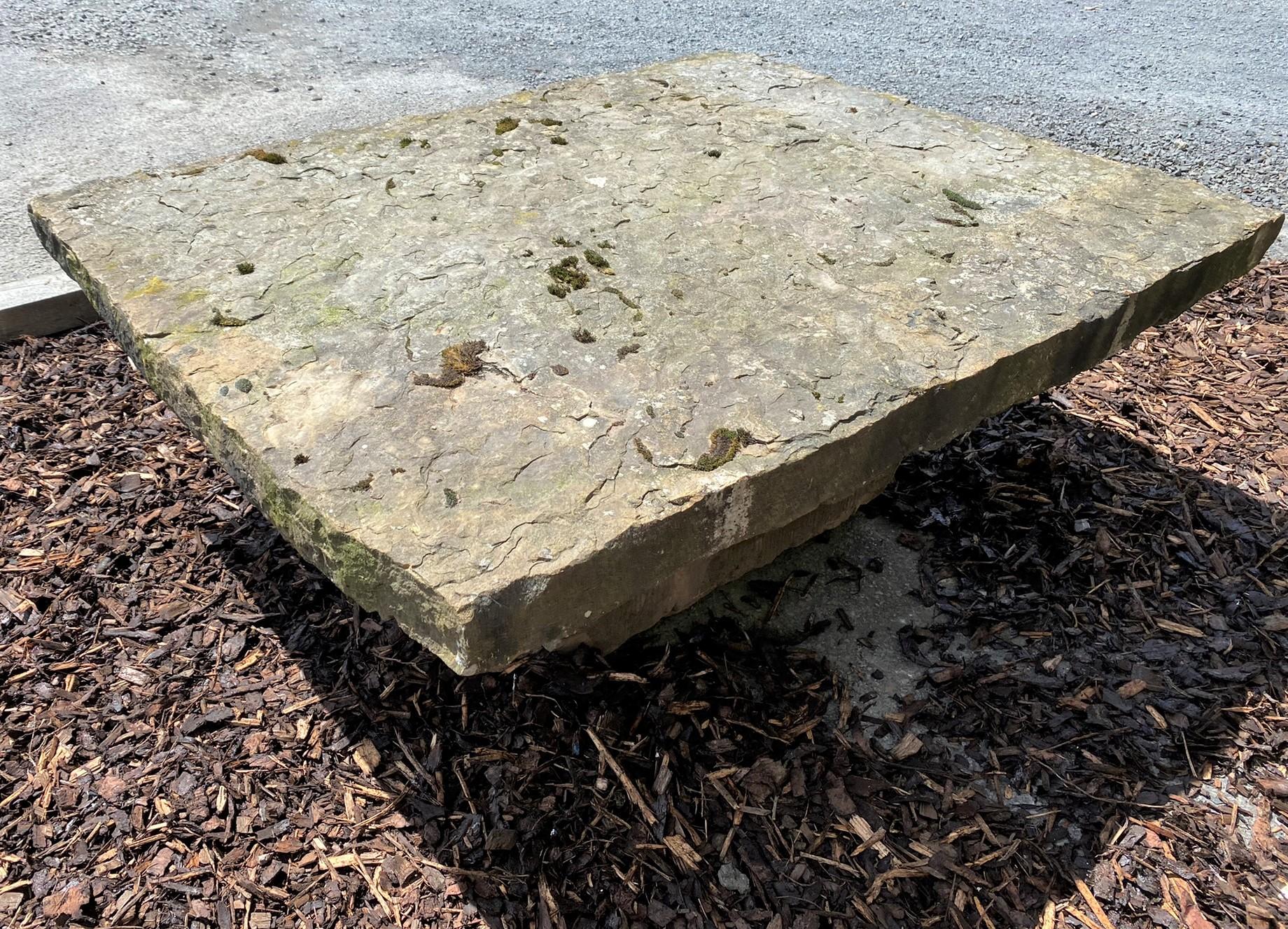 stone top garden table