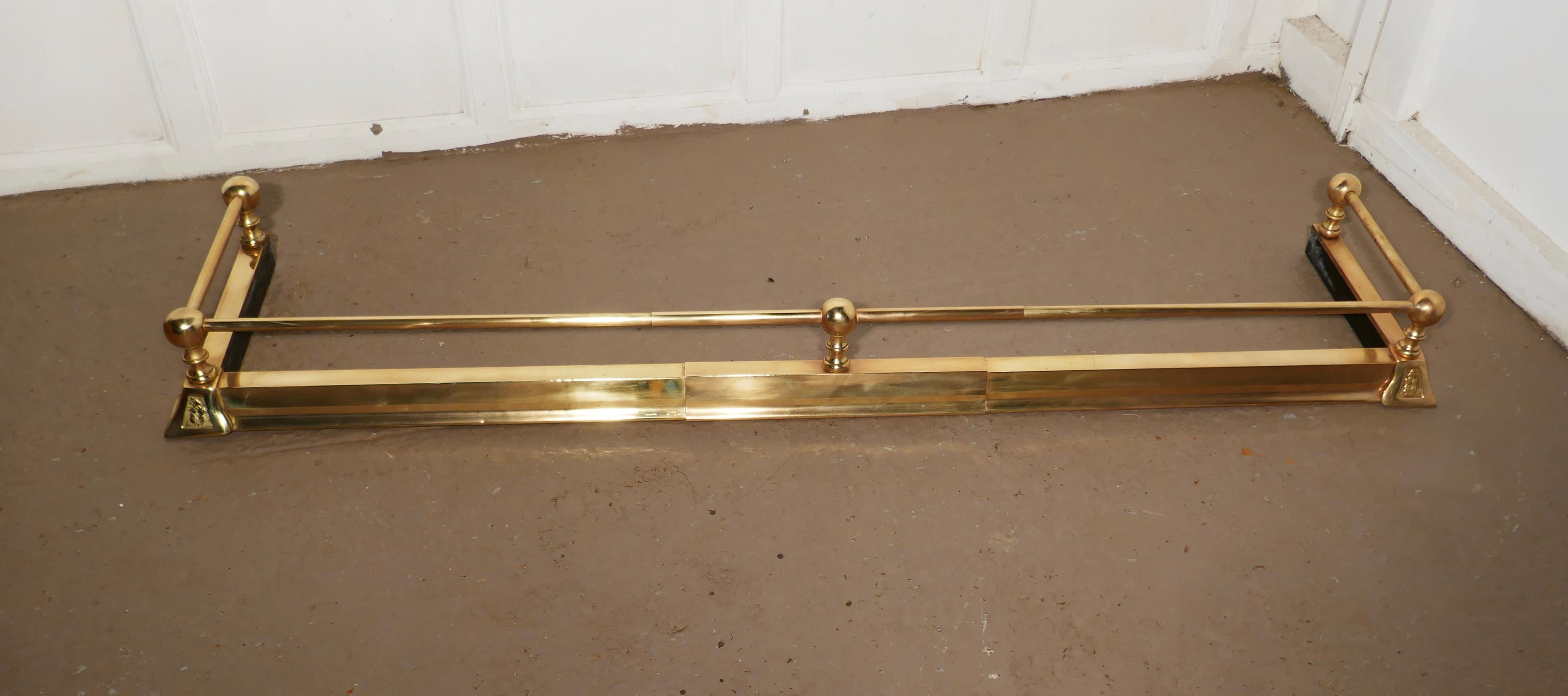 victorian brass fender