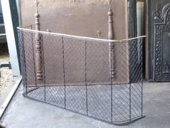 Large Victorian Fireplace Guard, 19th Century