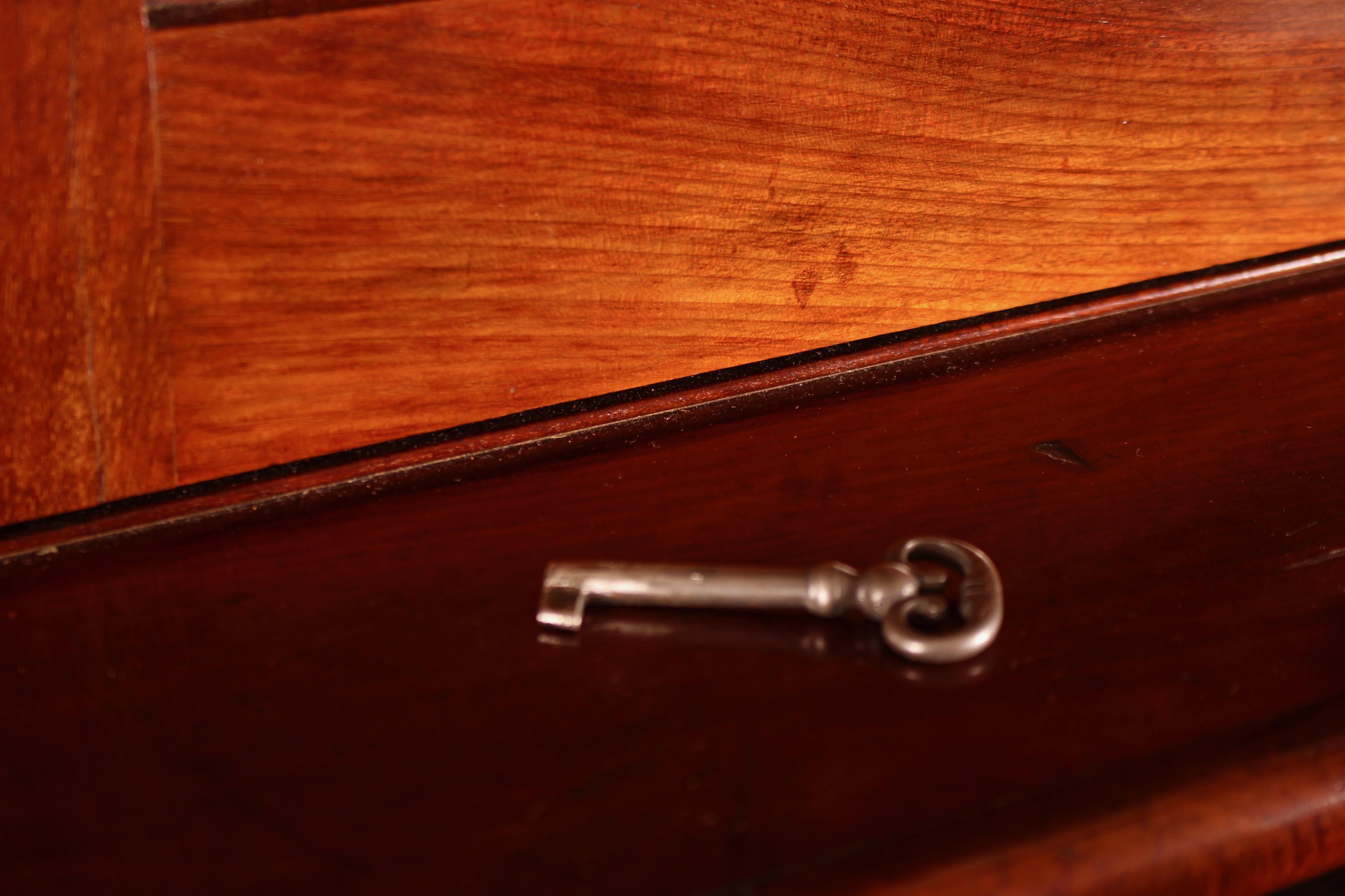 Large Victorian Flamed Mahogany Compactum Wardrobe For Sale 2