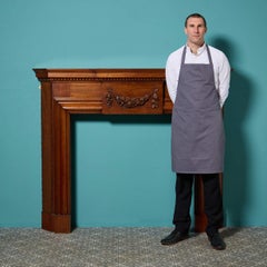 Large Victorian French Polish Mahogany Fire Mantel