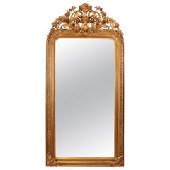 Large Victorian Giltwood and Gesso Mirror, circa 1870