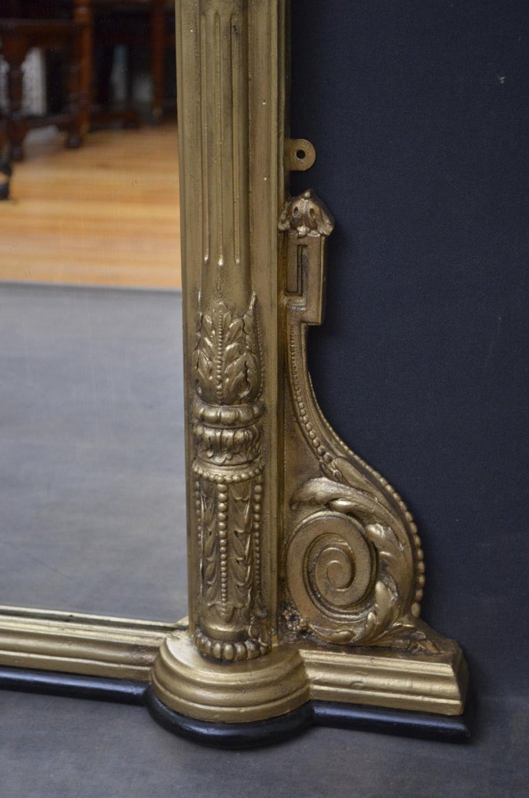 Large Victorian Giltwood Wall Mirror at 1stDibs