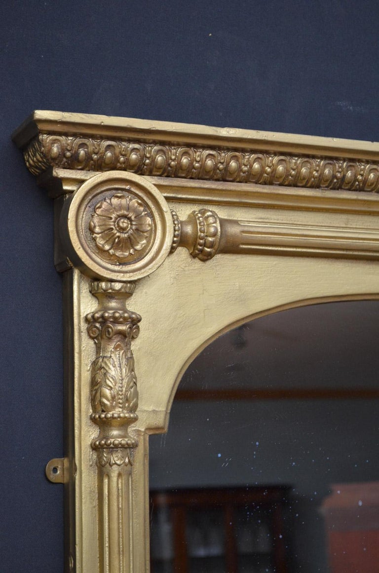 Large Victorian Giltwood Wall Mirror at 1stDibs