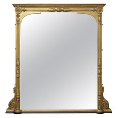 Large Victorian Giltwood Wall Mirror