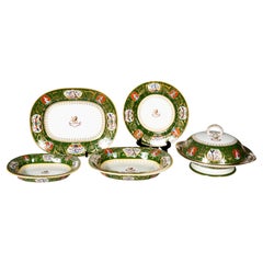 Large Victorian G.L. Ashworth Stone Ware Dinner Service