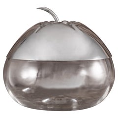 Gran jarra victoriana de cristal y plata de ley, con matasellos de Birmingham 1895.