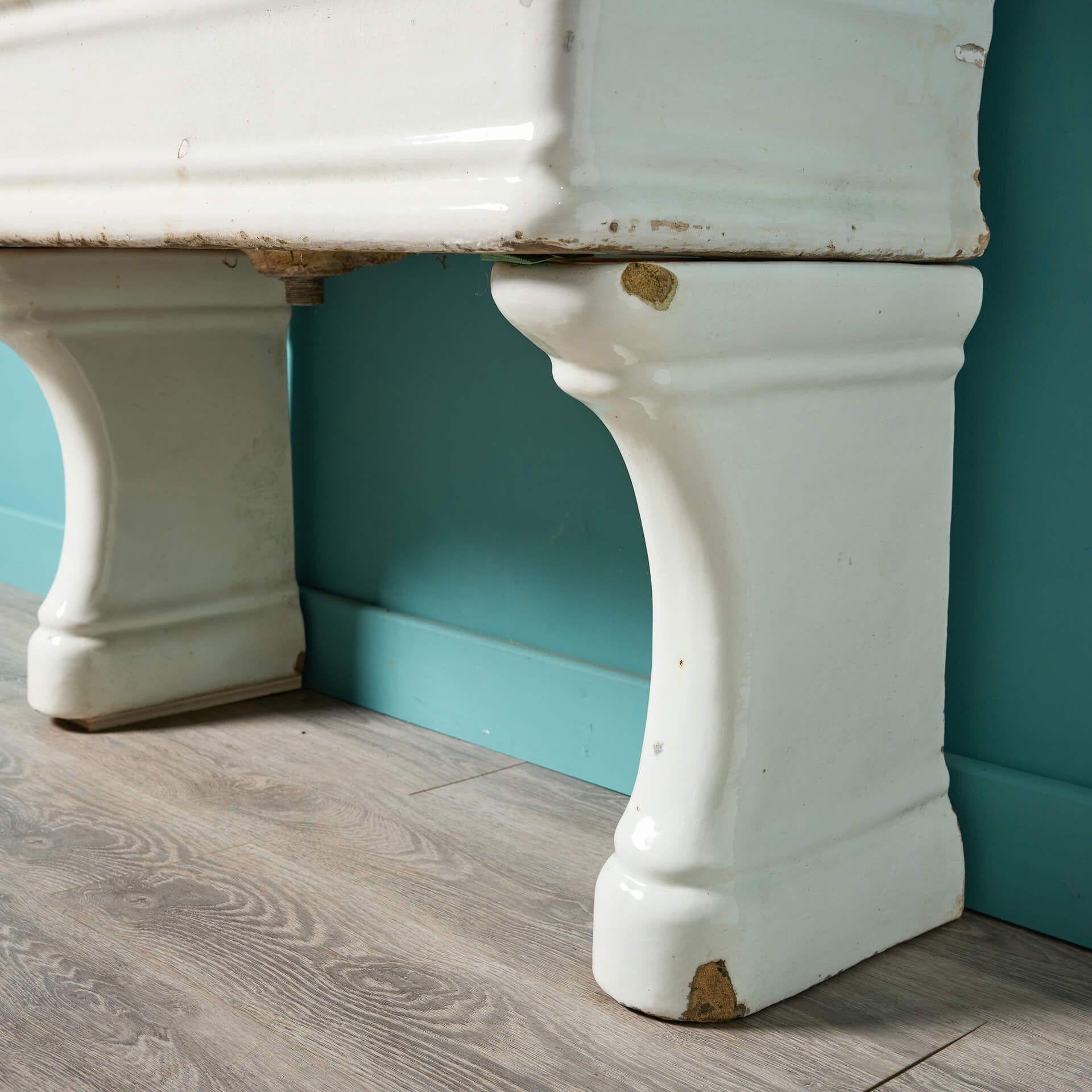 Large Victorian Glazed Stoneware Utility Basin 1