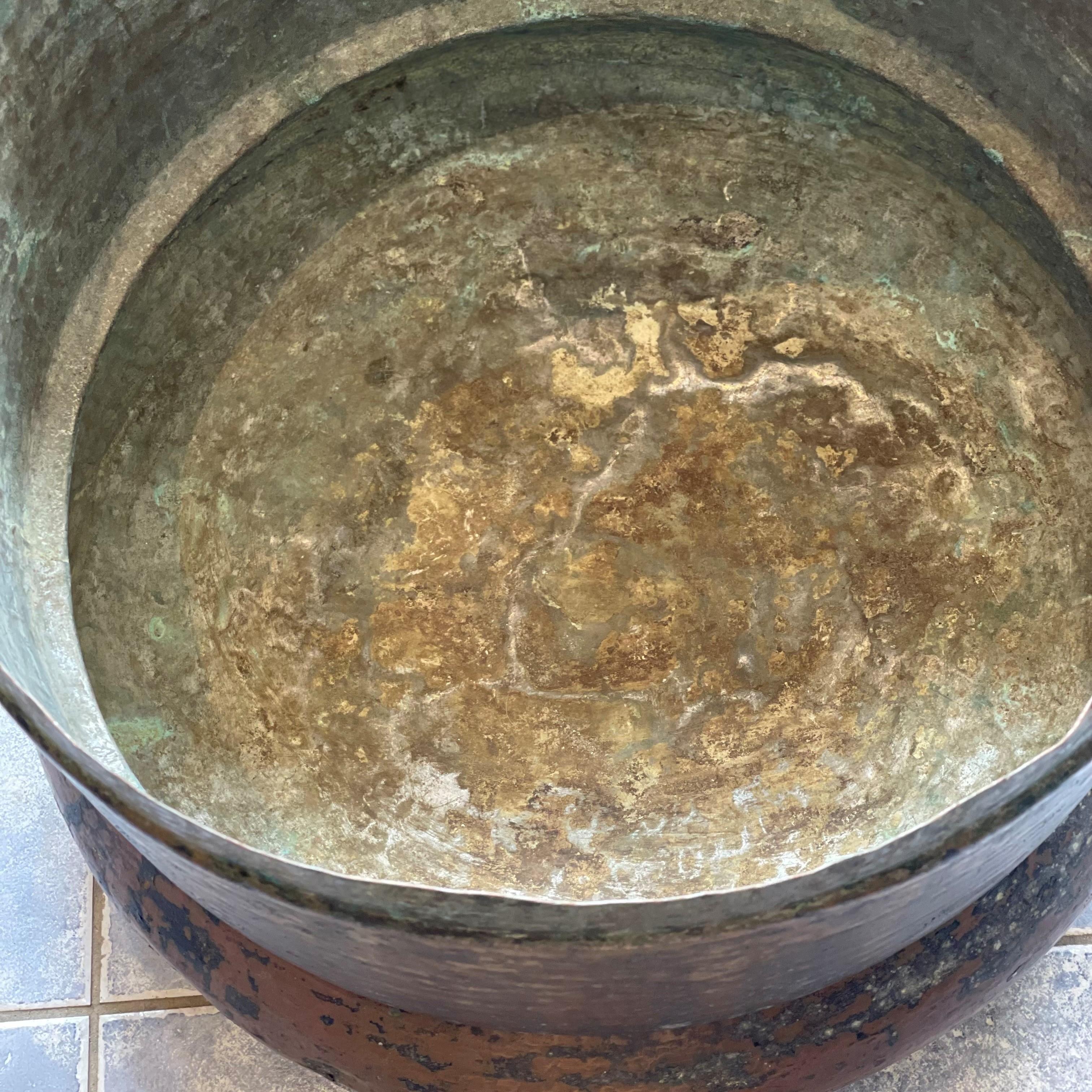 copper cauldron pot