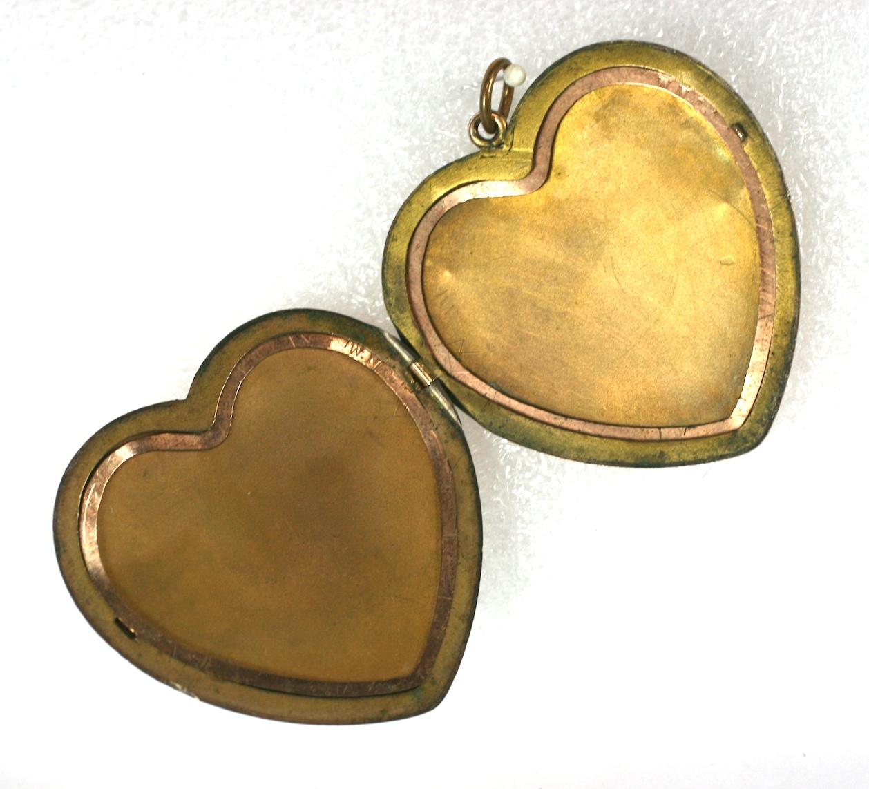Large Victorian Heart Locket 1