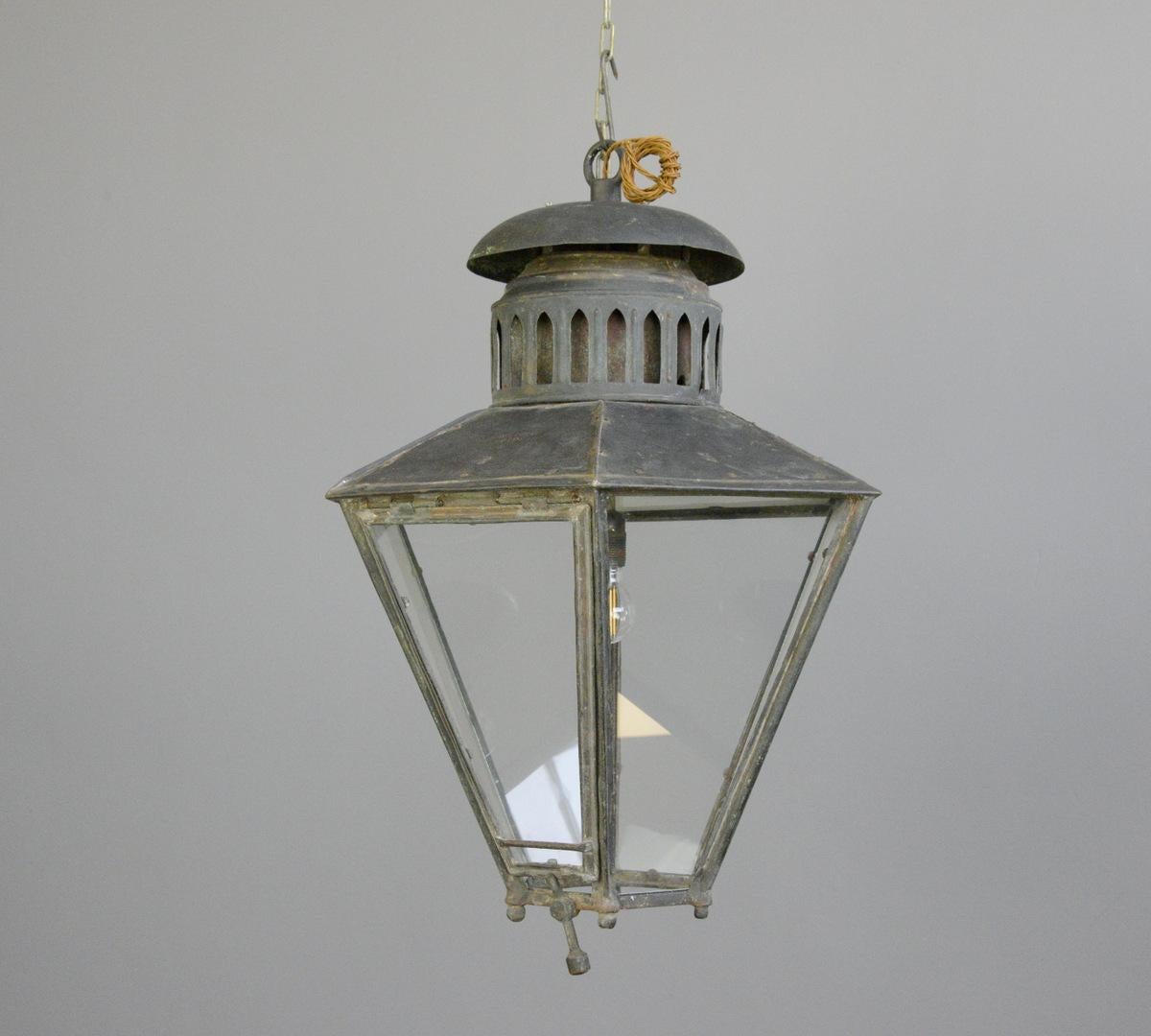 Large Victorian Lantern by Bray & Co. Leeds 1