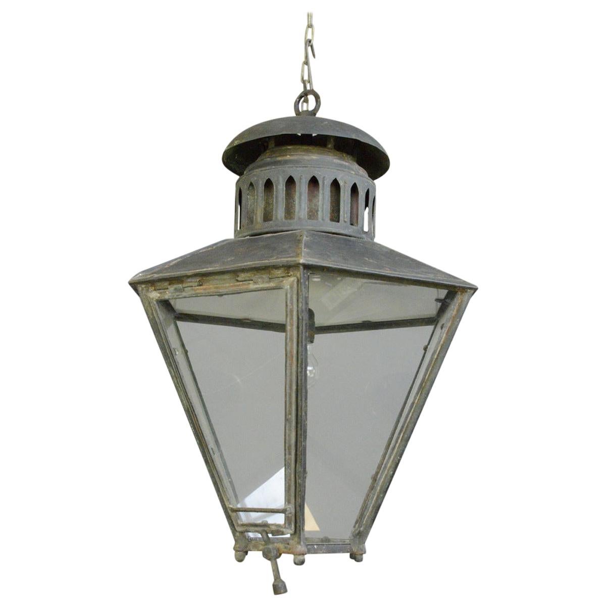 Large Victorian Lantern by Bray & Co. Leeds