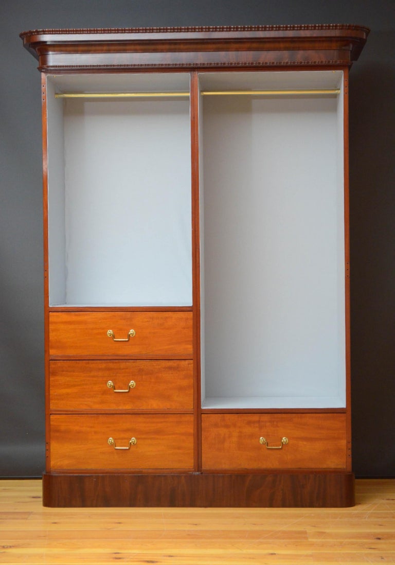 Large Victorian Mahogany 2Door Wardrobe at 1stDibs