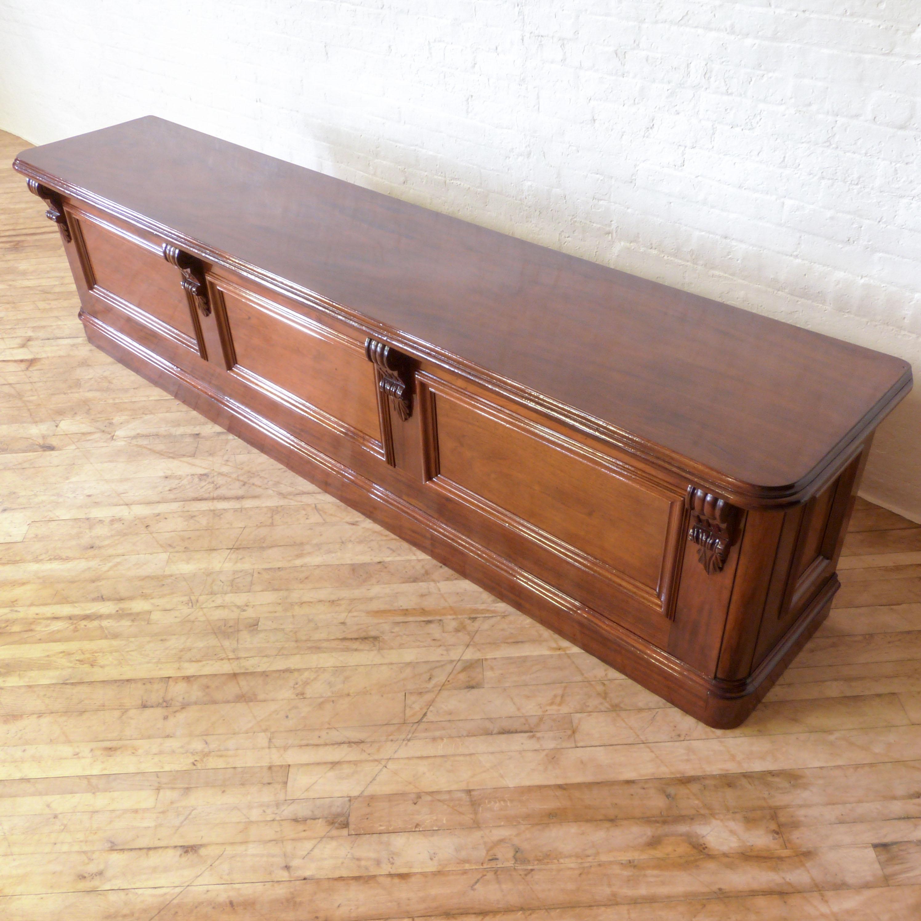 Large Victorian Mahogany Bar/Counter 7