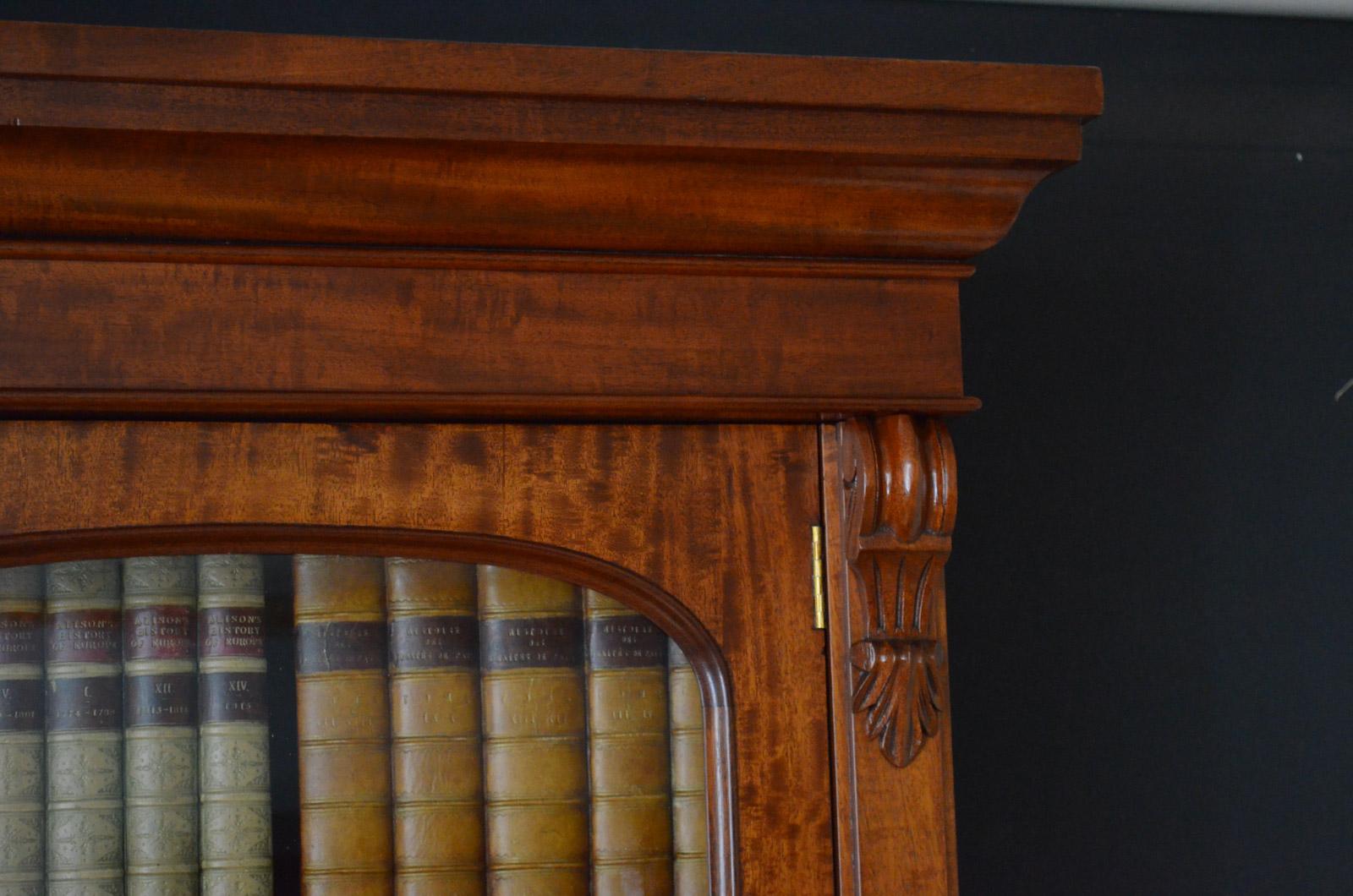 large mahogany bookcase