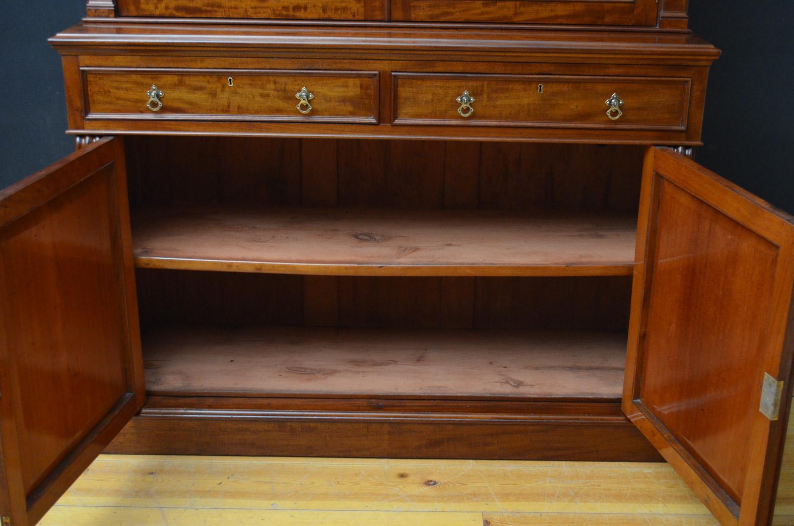 Large Victorian Mahogany Bookcase 2
