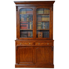 Large Victorian Mahogany Bookcase