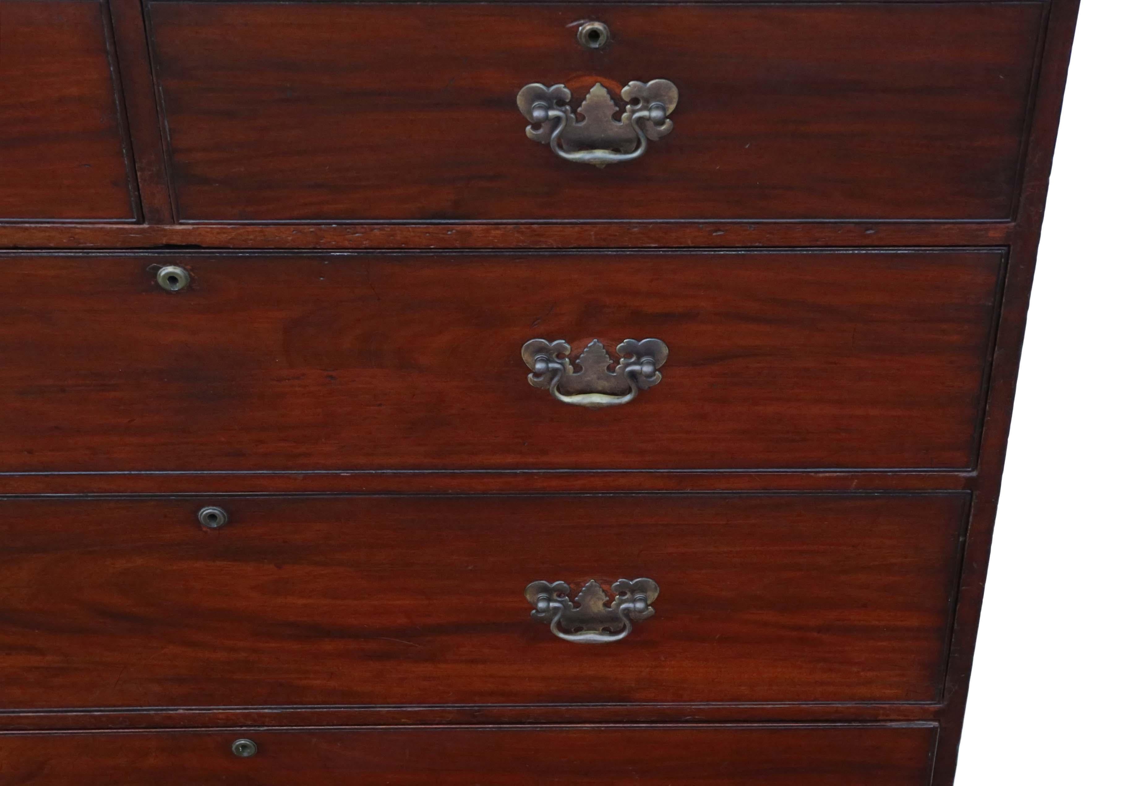 Large Victorian Mahogany Chest of Drawers In Good Condition In Wisbech, Cambridgeshire