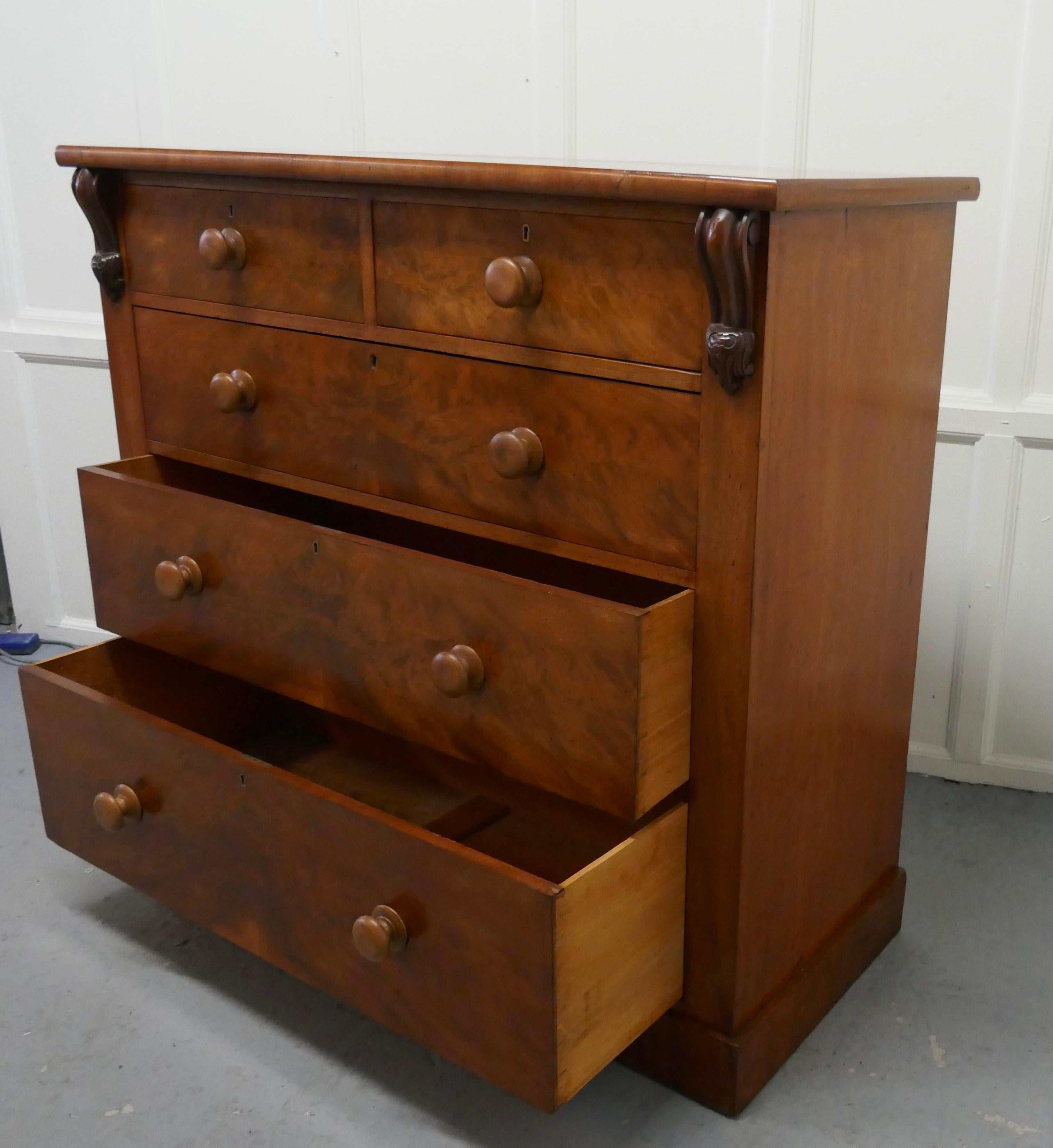 Large Victorian Mahogany Chest of Drawers  2
