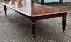Large Victorian Mahogany Extending Dining Table