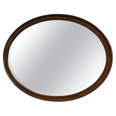 Large Victorian Mahogany Oval Mirror