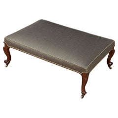 Large Victorian Mahogany Stool