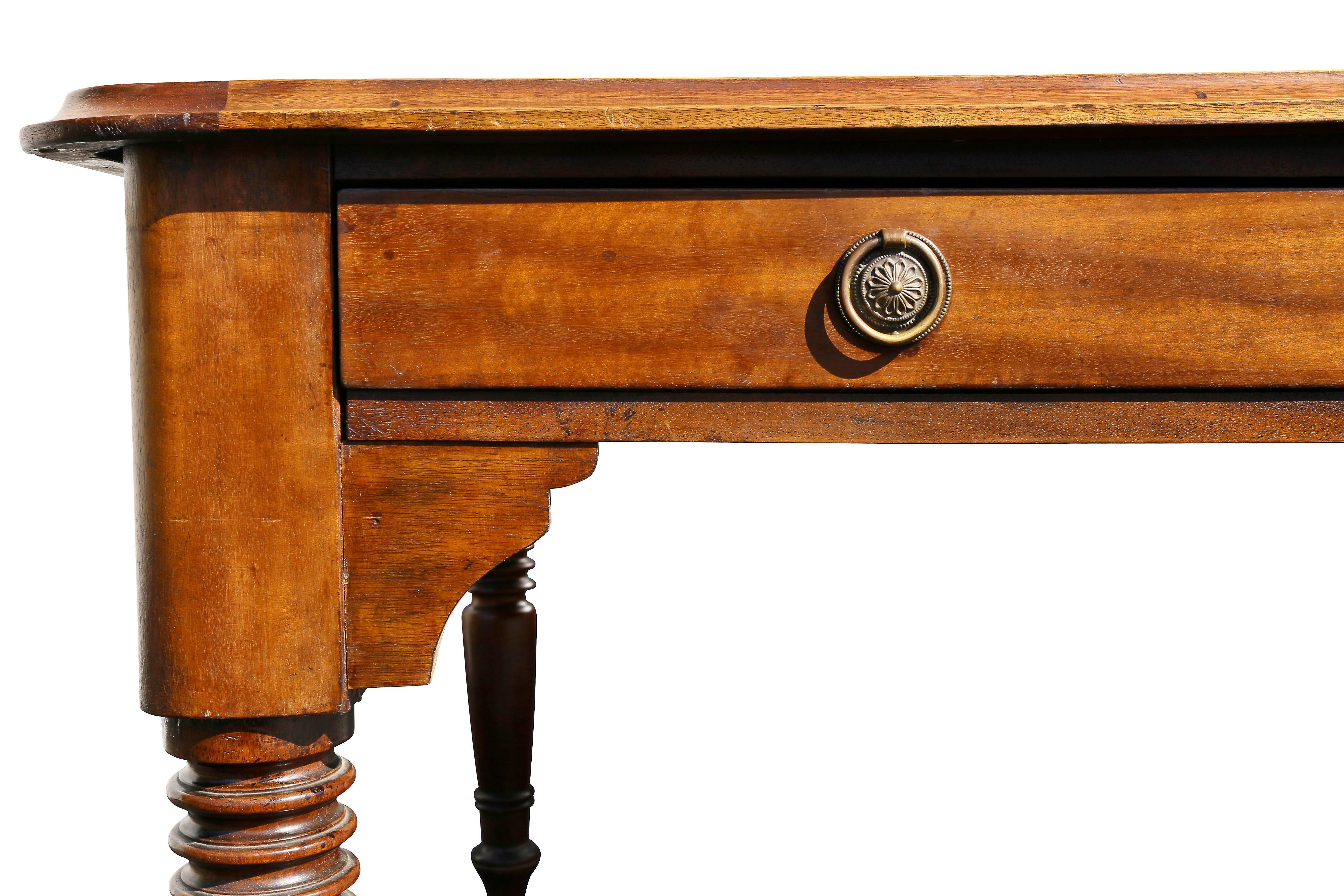 19th Century Large Victorian Mahogany Writing Table